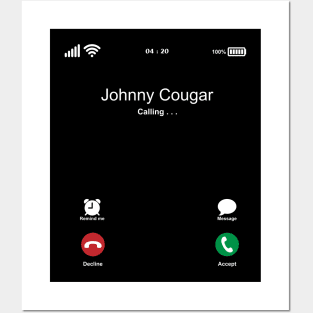 Johnny Cougar Calling . . . Posters and Art